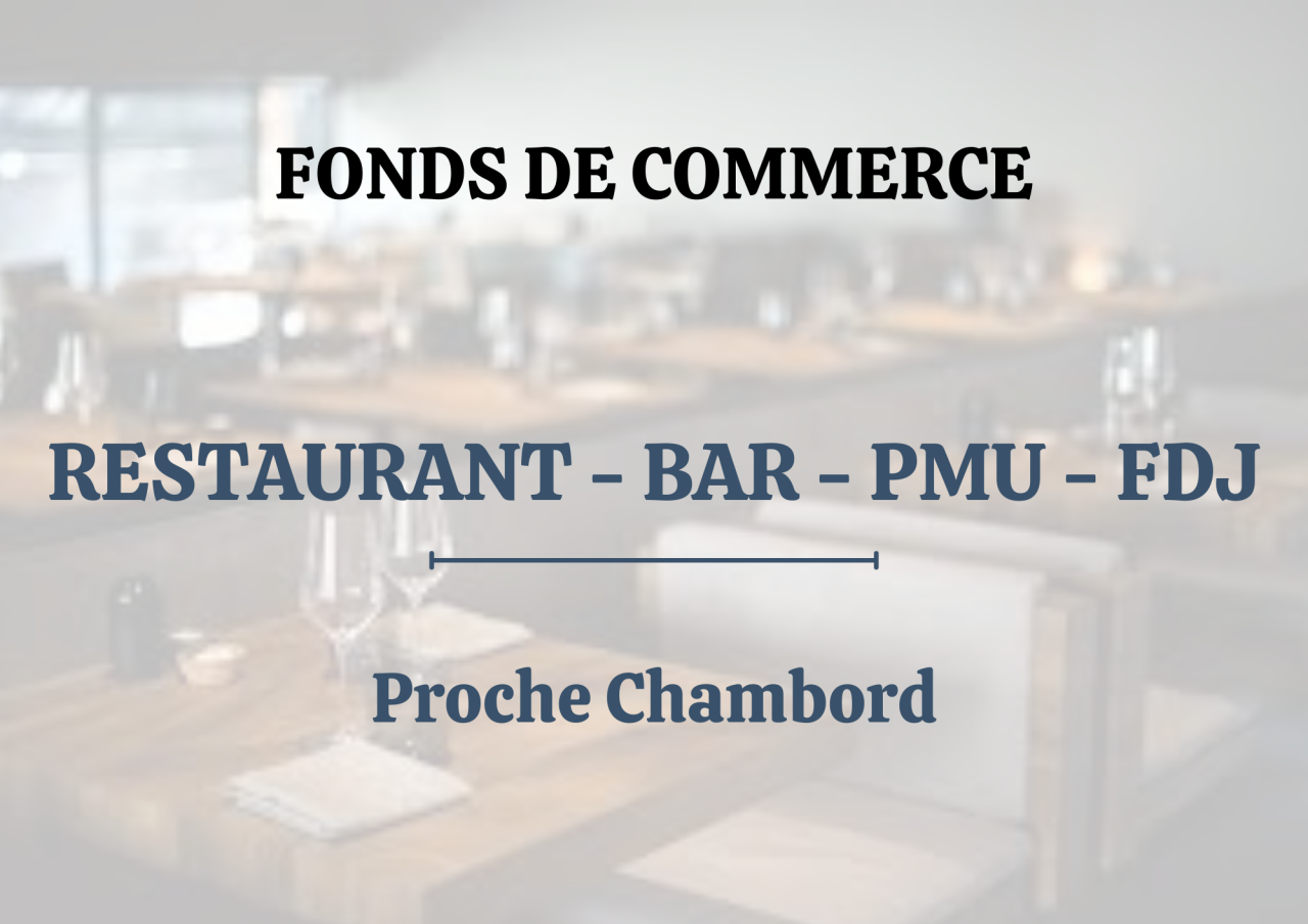 Vente Commerce Chambord 452.87 m²